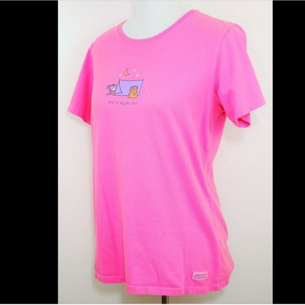 LIFE IS GOOD "GIRLS NIGHT OUT Pink T-shirt - Picture 2 of 8